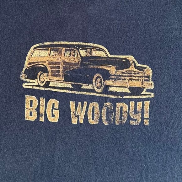 Tennessee River Vintage 80's 2XL Big Woody Surf Wagon Navy Graphic Tee Shirt - Picture 3 of 4